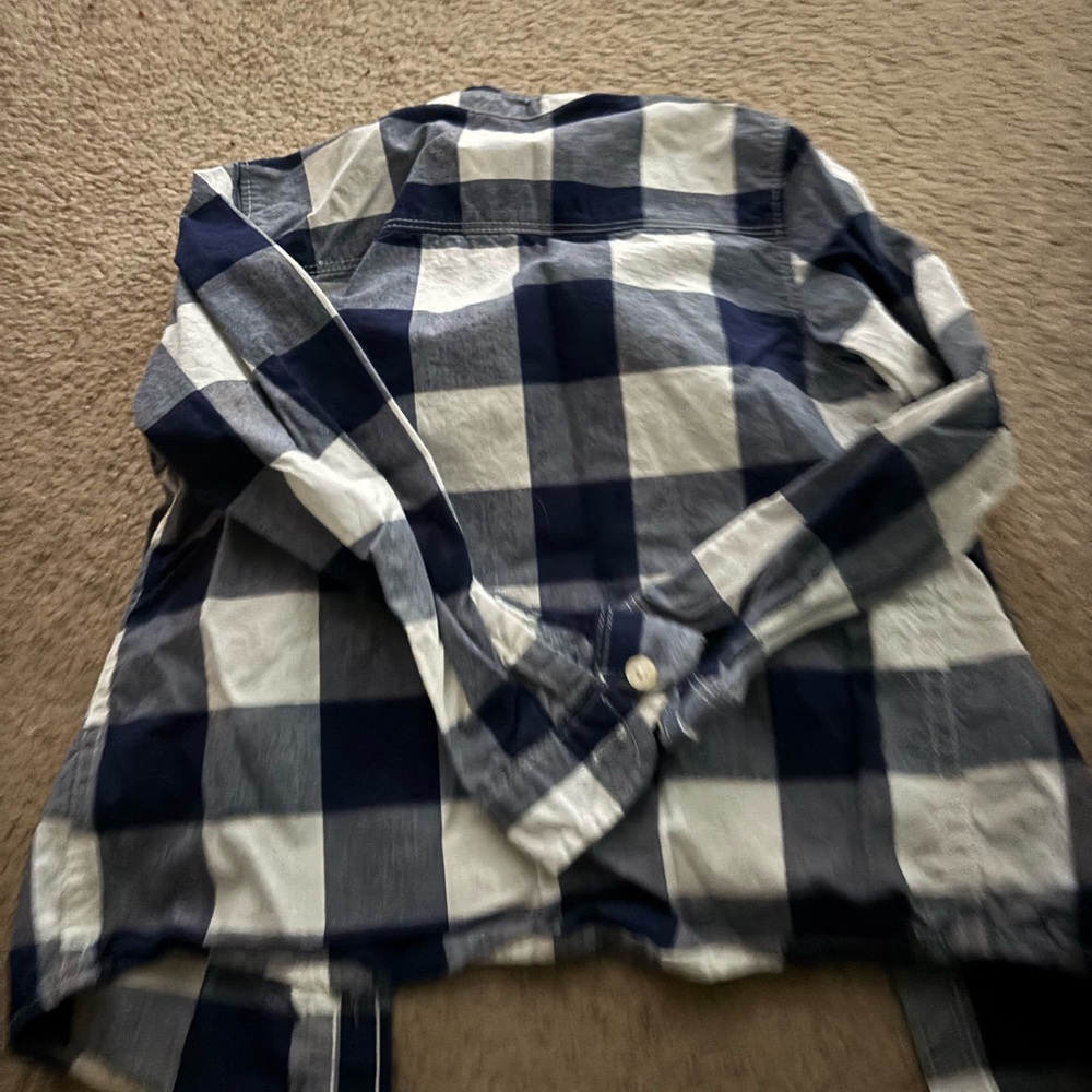 Plaid Button-Up Shirt